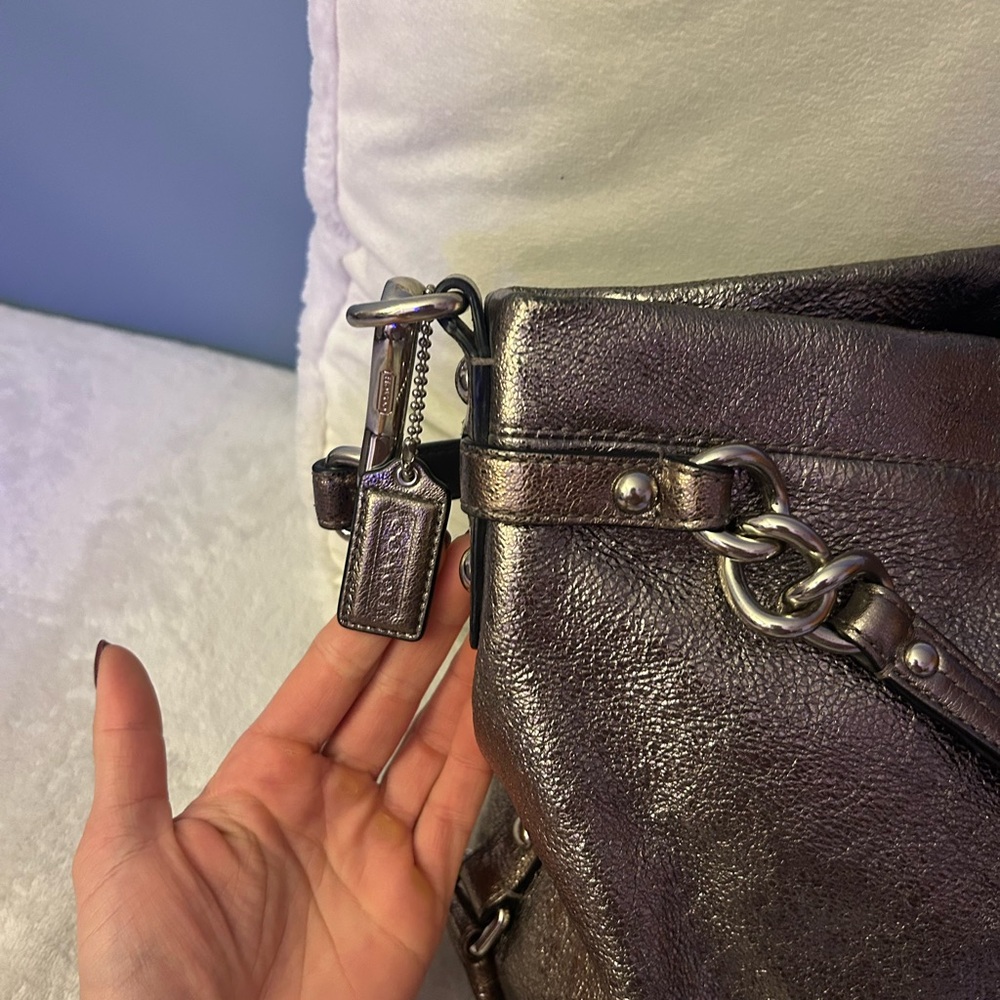 Metallic coach Handbag - Picture 2 of 5